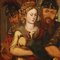 Artiste Flamand, Le Christ et la Femme adultère, années 1500, Huile sur Panneau, Encadrée 6