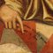Flämischer Künstler, Christus und die Ehebrecherin, 1500er, Öl auf Holz, gerahmt 5
