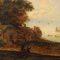 Landscape with Sea View, Late 1700s-1800s, Oil on Canvas, Framed, Image 3