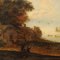 Paysage avec vue sur la mer, fin des années 1700-1800, huile sur toile, encadrée 3