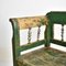 Hungarian Green Settle Bench, 1950s 6