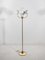 Brass and Opal Globe Floor Lamp, Germany, 1970s, Image 2