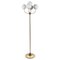 Brass and Opal Globe Floor Lamp, Germany, 1970s 1