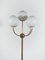 Brass and Opal Globe Floor Lamp, Germany, 1970s, Image 4