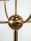 Brass and Opal Globe Floor Lamp, Germany, 1970s, Image 8