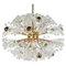 Eclipse Blowball Brass and Crystal Ceiling Light attributed to Emil Stejnar for Rupert Nikoll, 1950s, Image 5