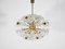 Eclipse Blowball Brass and Crystal Ceiling Light attributed to Emil Stejnar for Rupert Nikoll, 1950s, Image 2