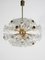 Eclipse Blowball Brass and Crystal Ceiling Light attributed to Emil Stejnar for Rupert Nikoll, 1950s, Image 6