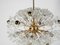 Eclipse Blowball Brass and Crystal Ceiling Light attributed to Emil Stejnar for Rupert Nikoll, 1950s 3