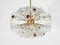Eclipse Blowball Brass and Crystal Ceiling Light attributed to Emil Stejnar for Rupert Nikoll, 1950s 7