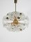 Eclipse Blowball Brass and Crystal Ceiling Light attributed to Emil Stejnar for Rupert Nikoll, 1950s 4