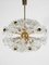 Eclipse Blowball Brass and Crystal Ceiling Light attributed to Emil Stejnar for Rupert Nikoll, 1950s 8