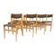 Chaises Vintage Scandinaves, Set de 10 2