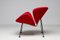 Rot Orange Slice Stuhl von Pierre Paulin, 1990er 6