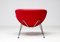 Rot Orange Slice Stuhl von Pierre Paulin, 1990er 8