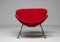 Chaise Slice Rouge Orange par Pierre Paulin, 1990s 3