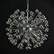 Chrome Sputnik Ceiling Lamp attributed to Valenti Luce, 1970s, Image 2