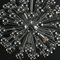 Lampada da soffitto Sputnik in metallo cromato attribuita a Valenti Luce, anni '70, Immagine 8