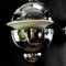 Lámpara de techo Sputnik de cromo atribuida a Klaus Hempel para Massive, Bélgica, años 70, Imagen 7