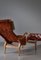 Chaise Longue Pernilla en Cuir Saddle Patiné attribuée à Bruno Mathsson, 1964 9