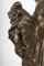 Ballerina in stile Art Déco, XX secolo, bronzo su base in marmo, Immagine 6
