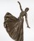Art Deco Tänzerin, 20. Jh., Bronze auf Marmorsockel 2