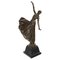Danseuse Style Art Déco, 20ème Siècle, Bronze sur un Socle en Marbre 1