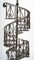 Lampada da tavolo con scala a chiocciola in metallo patinato marrone, XX secolo, Immagine 2