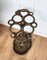 Antique Italian Gilt Cast Iron Sculpture Umbrella Stand, 1940s 6