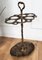 Antique Italian Gilt Cast Iron Sculpture Umbrella Stand, 1940s 7