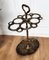 Antique Italian Gilt Cast Iron Sculpture Umbrella Stand, 1940s 2