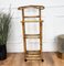 Italian Bohemian French Riviera Bamboo & Rattan Valet Stand, 1960s 7