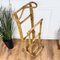 Italian Bohemian French Riviera Bamboo & Rattan Valet Stand, 1960s 3