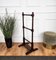 Antique Italian Walnut Towel Rack Rail with Carved Legs, 1890s, Image 4