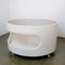 Space Age White Circular Coffee Table attributed to Opal, Germany, 1960s 8