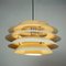 Mid-Century Italian White Lacquered Metal Pendant attributed to Stilnovo Milano, 1960s 8