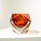 Vaso piccolo rosso in vetro di Murano attribuito a Flavio Poli, Italia, anni '70, Immagine 2