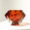 Vaso piccolo rosso in vetro di Murano attribuito a Flavio Poli, Italia, anni '70, Immagine 3