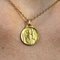 French 18 Karat Yellow Gold Saint Joseph Medal Pendant, 20th Century, Image 6