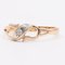 Vintage 14 Karat Gelbgold Ring mit Diamantimitation 4