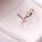 Vintage 14 Karat Yellow Gold Ring with Imitation Diamond Stone, Image 3