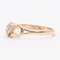 Vintage 14 Karat Yellow Gold Ring with Imitation Diamond Stone, Image 5