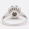 18 Karat White Gold and Diamond Flower Ring, 1960s, Image 6