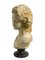Medio busto de figura femenina, siglo XX, mármol blanco, Imagen 2