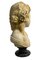 Medio busto de figura femenina, siglo XX, mármol blanco, Imagen 4