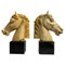 Marble Horse Head Bookends, 1920, Set of 2 1