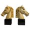 Marble Horse Head Bookends, 1920, Set of 2, Image 1