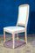 Italian White Decapé Wood Chairs, 1970s, Set of 8 4