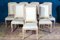 Italian White Decapé Wood Chairs, 1970s, Set of 8, Image 6