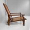 Antique Italian Wood and Vienna Straw Armchair, Early 1900s 5